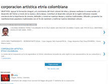 Tablet Screenshot of corporacionartisticaetniacolombiana.blogspot.com