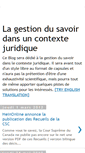 Mobile Screenshot of gestiondusavoir.blogspot.com
