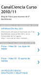 Mobile Screenshot of canalciencia.blogspot.com