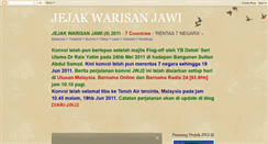 Desktop Screenshot of jejakwarisanjawi.blogspot.com