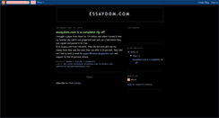 Desktop Screenshot of essaydom.blogspot.com