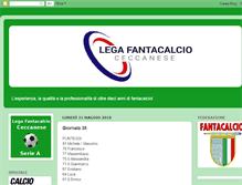 Tablet Screenshot of fantacalcioceccanese.blogspot.com