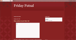 Desktop Screenshot of fridayfutsal.blogspot.com