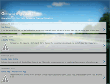 Tablet Screenshot of geocachingjournal.blogspot.com
