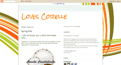 Desktop Screenshot of corellelovers.blogspot.com
