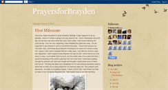 Desktop Screenshot of prayersforbrayden.blogspot.com