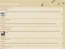 Tablet Screenshot of prayersforbrayden.blogspot.com