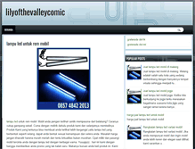 Tablet Screenshot of lilyofthevalleycomic.blogspot.com