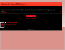 Tablet Screenshot of chokinghazardrecords.blogspot.com