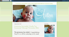 Desktop Screenshot of hopeforanton.blogspot.com