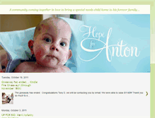 Tablet Screenshot of hopeforanton.blogspot.com