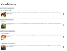 Tablet Screenshot of ahmadalwazna.blogspot.com