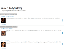 Tablet Screenshot of mastersbodybuilding.blogspot.com