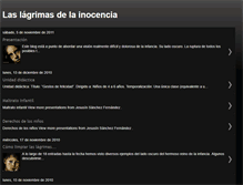 Tablet Screenshot of laslagrimasdelainocencia.blogspot.com