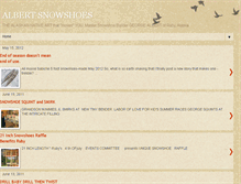 Tablet Screenshot of albertsnowshoes.blogspot.com