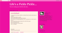 Desktop Screenshot of lifeisaficklepickle2.blogspot.com