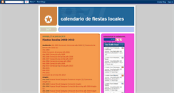 Desktop Screenshot of calendariodefiestaslocales.blogspot.com