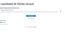 Tablet Screenshot of calendariodefiestaslocales.blogspot.com