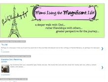 Tablet Screenshot of momsmagnificentlife.blogspot.com