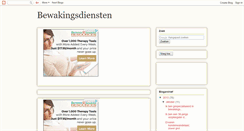 Desktop Screenshot of bewakingsdiensten.blogspot.com