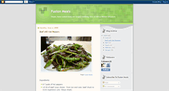 Desktop Screenshot of fusionmeals.blogspot.com