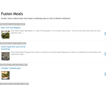 Tablet Screenshot of fusionmeals.blogspot.com