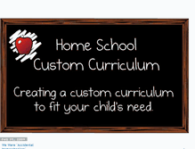 Tablet Screenshot of homeschoolcustomcurriculum.blogspot.com
