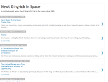 Tablet Screenshot of newtgingrichinspace.blogspot.com