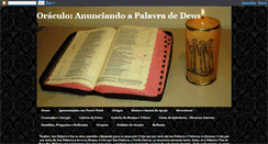 Desktop Screenshot of oraculoanunciandoapalavradedeus.blogspot.com
