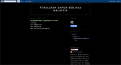 Desktop Screenshot of berjaya-kitchen-cooking-equipment.blogspot.com