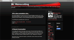 Desktop Screenshot of mrwainscotting.blogspot.com