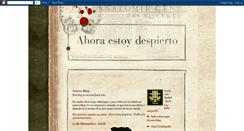 Desktop Screenshot of ahoraestoydespierto.blogspot.com