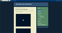Desktop Screenshot of 8gradeoralpresentation.blogspot.com