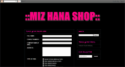 Desktop Screenshot of mizhanashop.blogspot.com