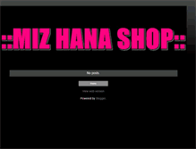 Tablet Screenshot of mizhanashop.blogspot.com