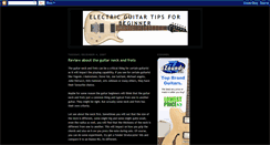 Desktop Screenshot of electricguitartips.blogspot.com