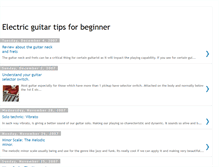 Tablet Screenshot of electricguitartips.blogspot.com