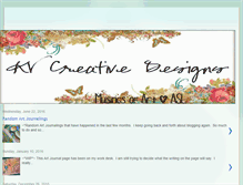 Tablet Screenshot of kvcreativedesigns.blogspot.com