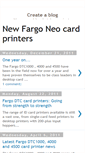 Mobile Screenshot of fargoneocardprinters.blogspot.com