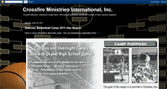 Desktop Screenshot of crossfireministriesnc.blogspot.com