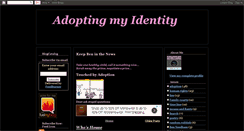 Desktop Screenshot of adoptingmyidentity.blogspot.com