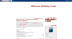 Desktop Screenshot of milestonebirthdaycards.blogspot.com
