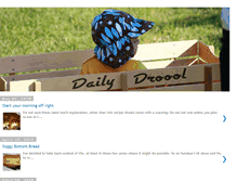 Tablet Screenshot of dailydroool.blogspot.com