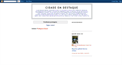 Desktop Screenshot of cidadeemdestaque.blogspot.com