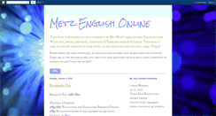 Desktop Screenshot of metzenglishonline.blogspot.com