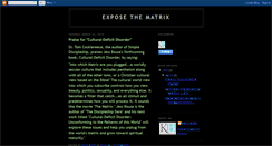 Desktop Screenshot of exposethematrix.blogspot.com