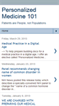 Mobile Screenshot of personalizedmedicine101.blogspot.com