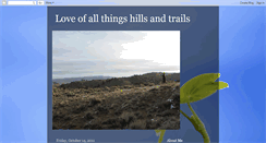 Desktop Screenshot of loveofallthingshillsandtrails.blogspot.com