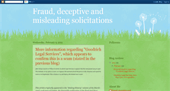 Desktop Screenshot of frauddeceptivemisleading.blogspot.com
