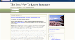 Desktop Screenshot of bestwaytolearnjapanese.blogspot.com